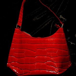 Snake Print Shoulder Purse